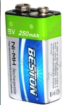 BATERIA REC. 9V 250MAH #BST-9V BESTON