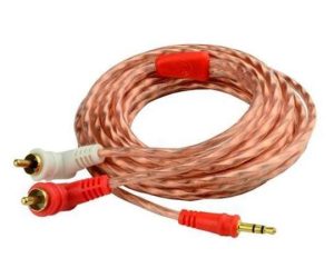 CABLE AUDIO 3.5MM A RCA 12FT  #BMS-GST-35-12 AUDIO PIPE