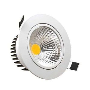 LAMPARA TECHO LED COB REDONDA 10W BLANCO CALIDO