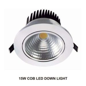 LAMPARA TECHO LED COB REDONDA 15W BLANCO CALIDO