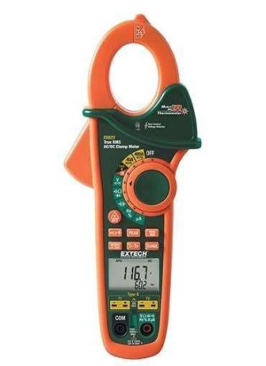 AMPERIMETRO DE GANCHO DIGITAL EXTECH EX623 400A AC/DC NCV IR
