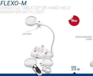 LUPA 2X-5X-16X FLEXO INTERCAMBIABLE/LUZ # 3628 KONUS