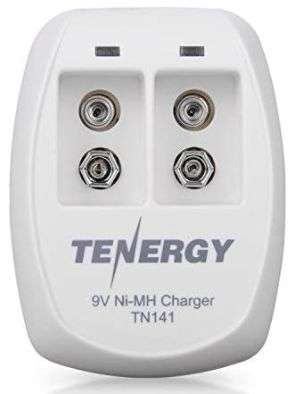 CARGADOR BATERIAS TENERGY TN141 9V NI-MH DE 2 RANURAS Y DOS BATERIAS INCLUIDAS