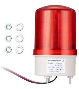 SOGA 110 VAC  ROJA GKEEMARS LTE-1101J /LTE-1102JAC LED GIRATORIO ESTROBOSCÓPICO CON ZUMBADOR PARA EM