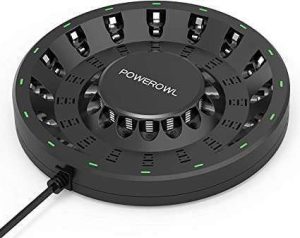 CARGADOR BATERIA AA/AAA PARA 16 BATERIAS  NI-MH/NI-CD POWEROWL