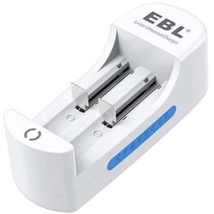 CARGADOR BATERIA 18650 3.7V LI-ION IMR 10440/14500/16340/RCR123A EBL C839 (2 BATERIAS)