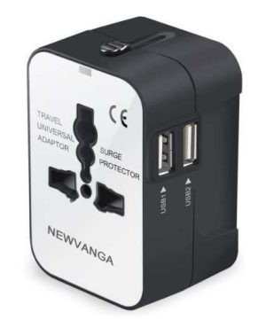 ADAPTADOR UNIVERSAL DE VIAJE ARGOM ARG-AC-0298BK NEGRO