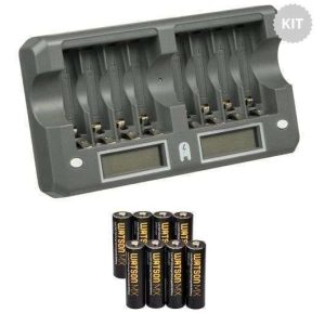 CARGADOR BATERIA AA NI-MH WATSON 8LCD-AAK