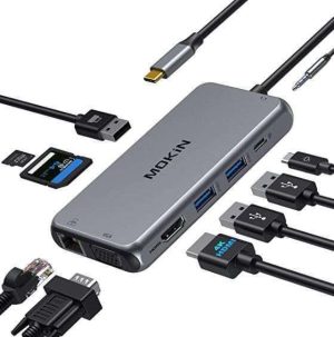 CONVERTIDOR USB C MULTIPUERTOS 4K, 2 HD
