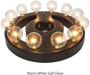 LAMPARA TECHO ZHONGXIN KF09026-BO 12 BOMBILLAS LED G40
