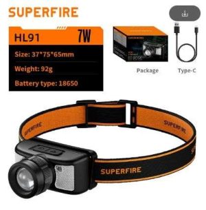 FOCO CABEZA LED USB C  SUPERFIRE HL91