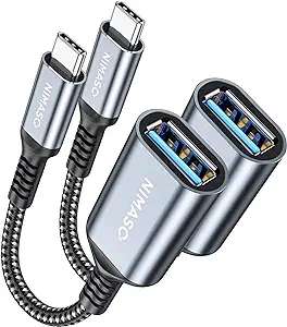 ADAPTADOR OTG USB-C A USB-A PACK 2 UND NIMASO #NAD20C53