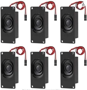 ALTAVOCES 3 VATIOS 8 OHMIOS MINI ALTAVOZ 8OHM 3W PAQUETE 6 COMPATIBLE CON PEQUEÑOS PROYECTOS ELECTR