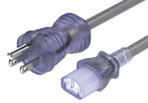 CABLE AC 10FT GRADO HOSPITALARIO 5-15P IEC320 C13 NEMA