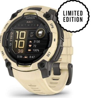 GPS INSTINCT 3 AMOLED 45MM BEIGE/GRIS #010-02936-02 GARMIN