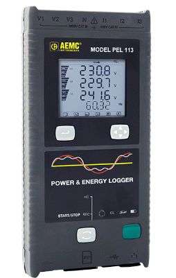 DATALOGER PEL113 DE PODER Y ENERGIA AEMC 2137.54