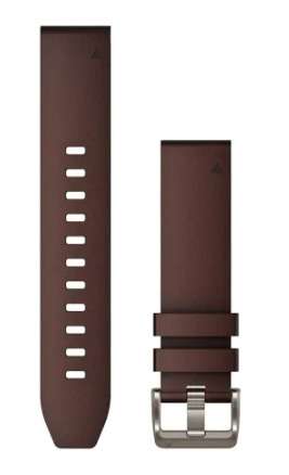 FAJA RELOJ QUICKFIT 22 P/ FENIX 5/6/7/FR935-945-955-965 CUERO MARRÓN #010-13123-10 GARMIN