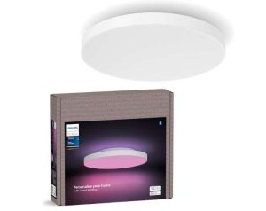 PHILIPS HUE DATURA - PANEL DE TECHO INTELIGENTE (REDONDO PEQUEÑO DE 2.49 X 15.12 PULGADAS), LUZ BLAN