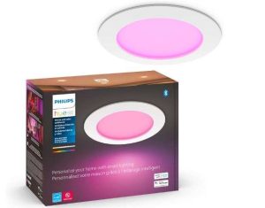 PHILIPS HUE DOWNLIGHT LED INTELIGENTE DELGADO DE 6 PULGADAS, LUZ BLANCA Y DE COLOR QUE CAMBIA DE COL