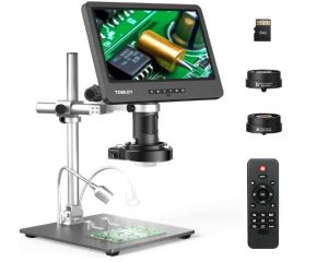 MICROSCOPIO DIGITAL TOMLOV DM602 PRO HDMI DE 10.1 PULGADAS 2000X