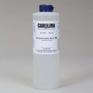 ACIDO CLORHÍDRICO, 1M (3% V/V), 500 ML #847841 CAROLINA BIOLOGICAL.