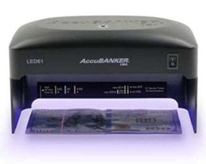 DETECTOR BILLETES Y TARJETAS LED LED61 ACCUBANKER
