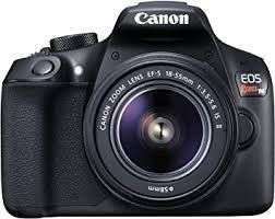 CAMARA CANON SLR EOS 2000D ( REBEL T7) CON LENTE 18-55 MM