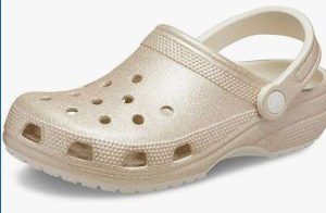 CROCS - ZUECOS CLÁSICOS CON BRILLANTINA, UNISEX PARA ADULTOS