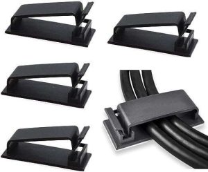 GANCHOS PARA ACOMODAR CABLES, AUTOADHESIVO 50 UNS SOULWIT #B07RQCXCR2