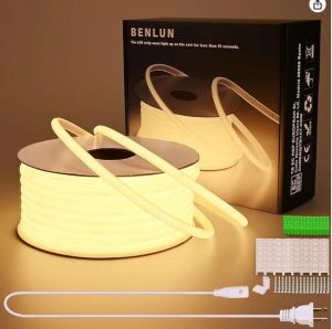 TIRA LUZ LED IMPERMEABLE BLANCO 29.5MTS BENLUN 110V HV-COB-30M-US-WW