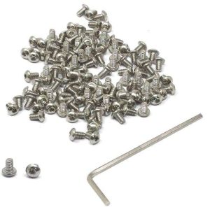 TORNILLOS CON ROSCA DE 0.45 MM IEXCELL 100 PIEZAS M2.5 X 4MM,