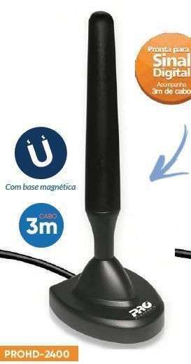 ANTENA TV INTERNA DIGITAL VHF-UHF (174-216) (470-860) PROHD-2400 PRO ELECTRONICS