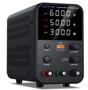 FUENTE PODER DC VARIABLE 60V04A 4 DIGITOS LED 0-60V 0-5A WANPTEK