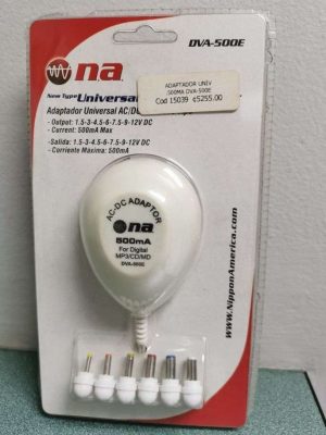 ADAPTADOR UNIV. 500MA DVA-500E NIPPON AMERICA