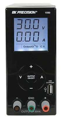FUENTE PODER 1550 DC CON CARGADOR USB OUTPUT 1-30V, 0-3.3A BK PRECISION