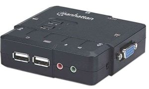 SWITCH KVM 2 COMPUTADORAS USB 151252 MANHATTAN