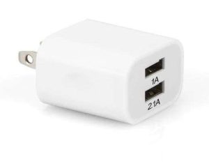 CARGADOR USB PARED ARGOM ARG-AC-0105 DUAL 1AH/2.1AH BLANCO