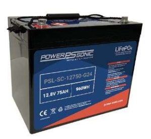 BATERIA REC. 12.8V-75A LITIO-ION PSL-SC-12750-G24 POWER SONIC