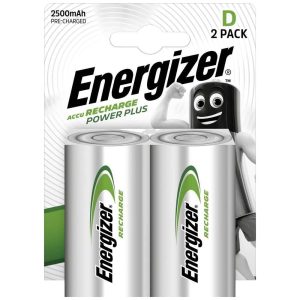 BATERIA REC. D ENERGIZER NMH 2500MAH BLISTER DE 2