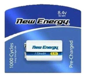 BATERIA REC. 9V 200 MAH NIMH NEW ENERGY 9924