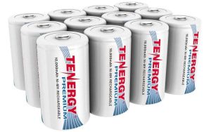 TENERGY PAQUETE DE 12 BATERÍAS RECARGABLES NIMH NIMH DE ALTA CAPACIDAD DE 10,000 MAH DE ALTA CAPACID