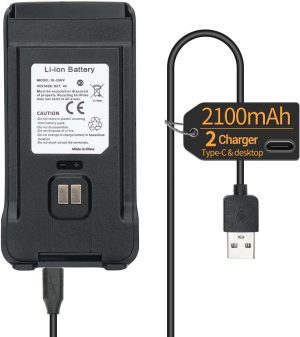 BATERIA REC. DE IONES 7.4V 2100 MAH BAOFENG BL-13UV CON CARGADOR TIPO C #B0C3QDWVD4