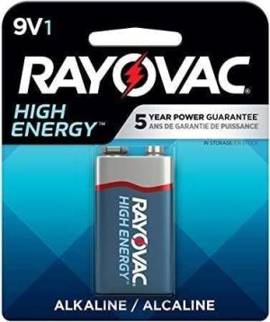 BATERIA 9V ALCALINA RAYOVAC A1604