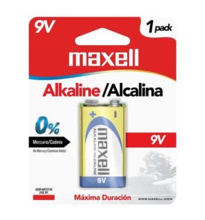 BATERIA 9V ALCALINA MAXELL #489