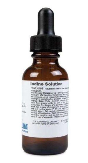 SOLUCIÓN DE YODO, 1 OZ CAROLINA BIOLOGICAL #177020