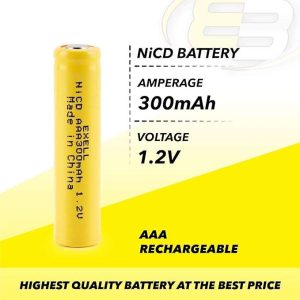 BATERIA REC. AAA C/U 1.2V 300MA NICD EXELL BATTERY #B0BQPXZXVS