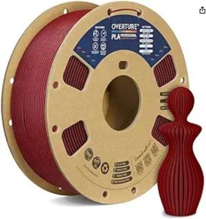 FILAMENTO VINO PLA+ 1/16" IMPRESORA 3D OVERTURE 2.2 LBS