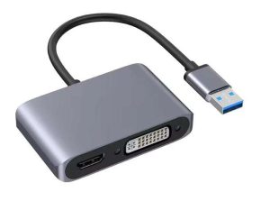 CONVERTIDOR USB 3.0 HDMI/DVI ADAPTER 1080P MULTI-DISPLAY 2IN1 COLORII