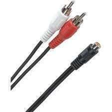 CABLE Y 2RCA M A 1 RCA H 15 CMS # 240-125 PARTS EXPRESS
