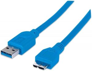 CABLE USB 3.0 A MICRO-USB 3.0 A/B M/M 2MTS MANHATTAN 325424 SUPER SPEED
